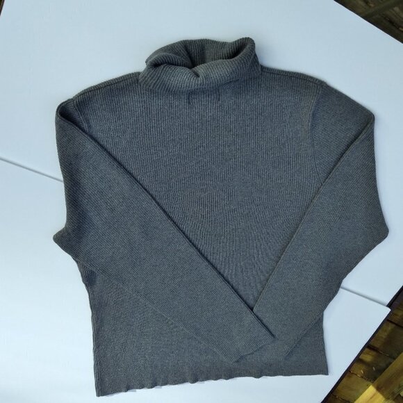 Style&co. Grey Ribbed Turtleneck ~ Classic Neutral Wardrobe Staple Sz XL - Picture 6 of 8